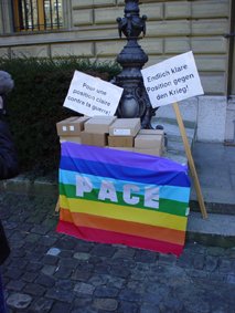 Einreichung vor dem Bundeshaus