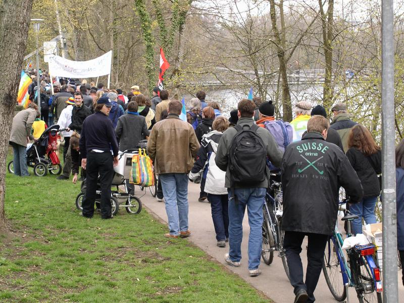 Marsch der Aare entlang