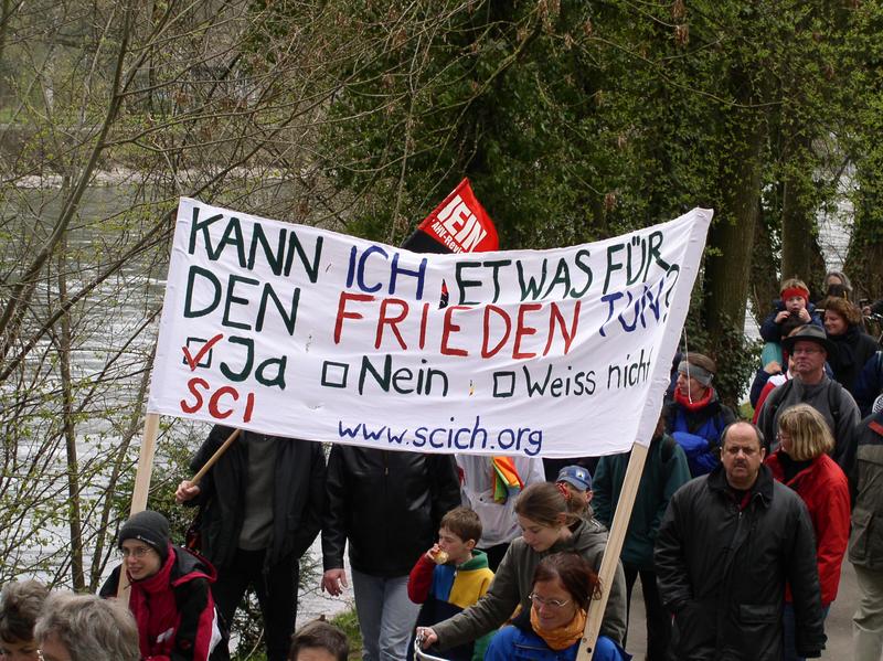 Marsch der Aare entlang